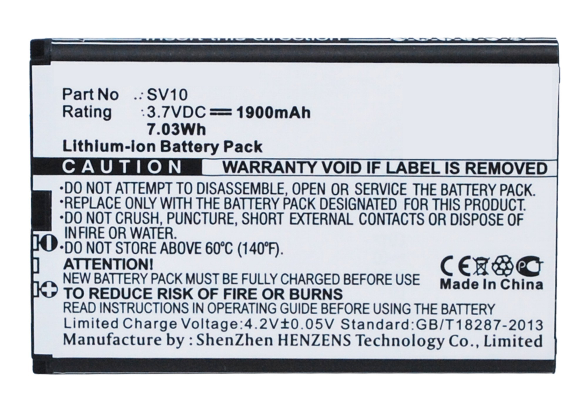 Batteries for SievalEquipment