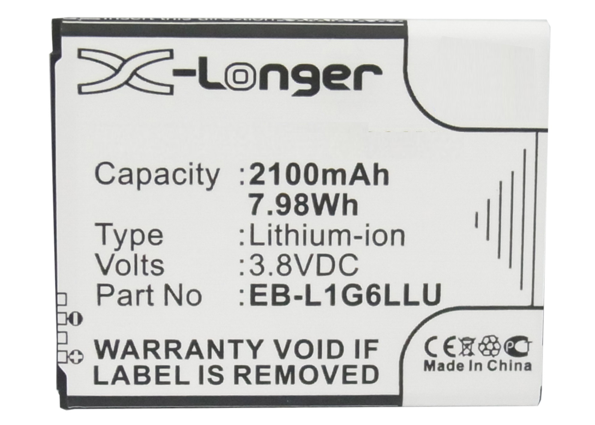 Synergy Digital Battery Compatible With AT&T EB585158LP Cellphone Battery - (Li-Ion, 3.8V, 2100 mAh / 7.98Wh)