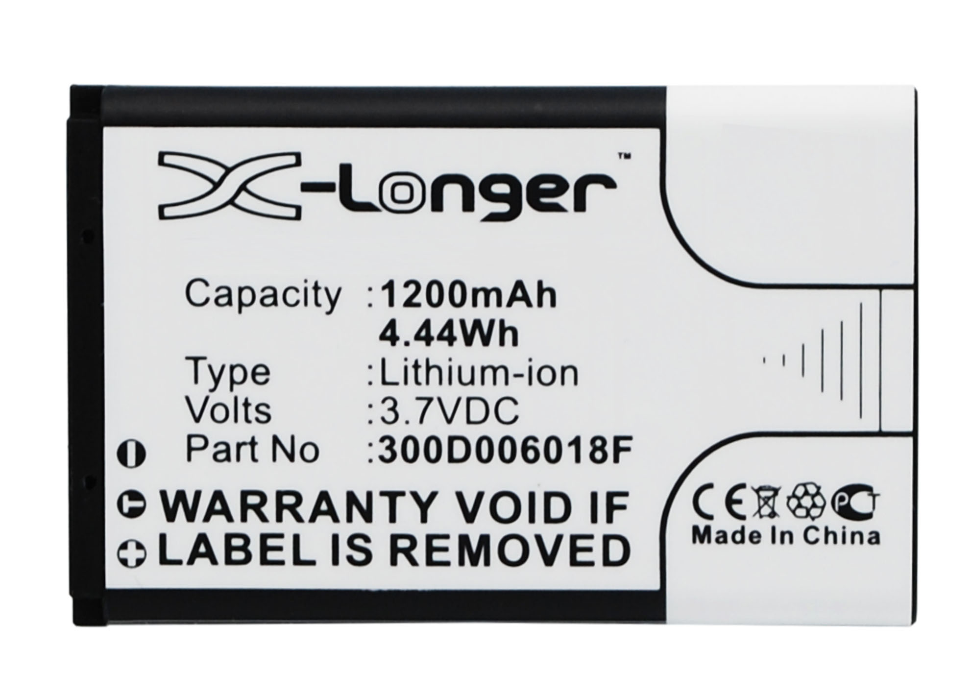 Synergy Digital Battery Compatible With BLU 300D006018F Cellphone Battery - (Li-Ion, 3.7V, 1200 mAh / 4.44Wh)