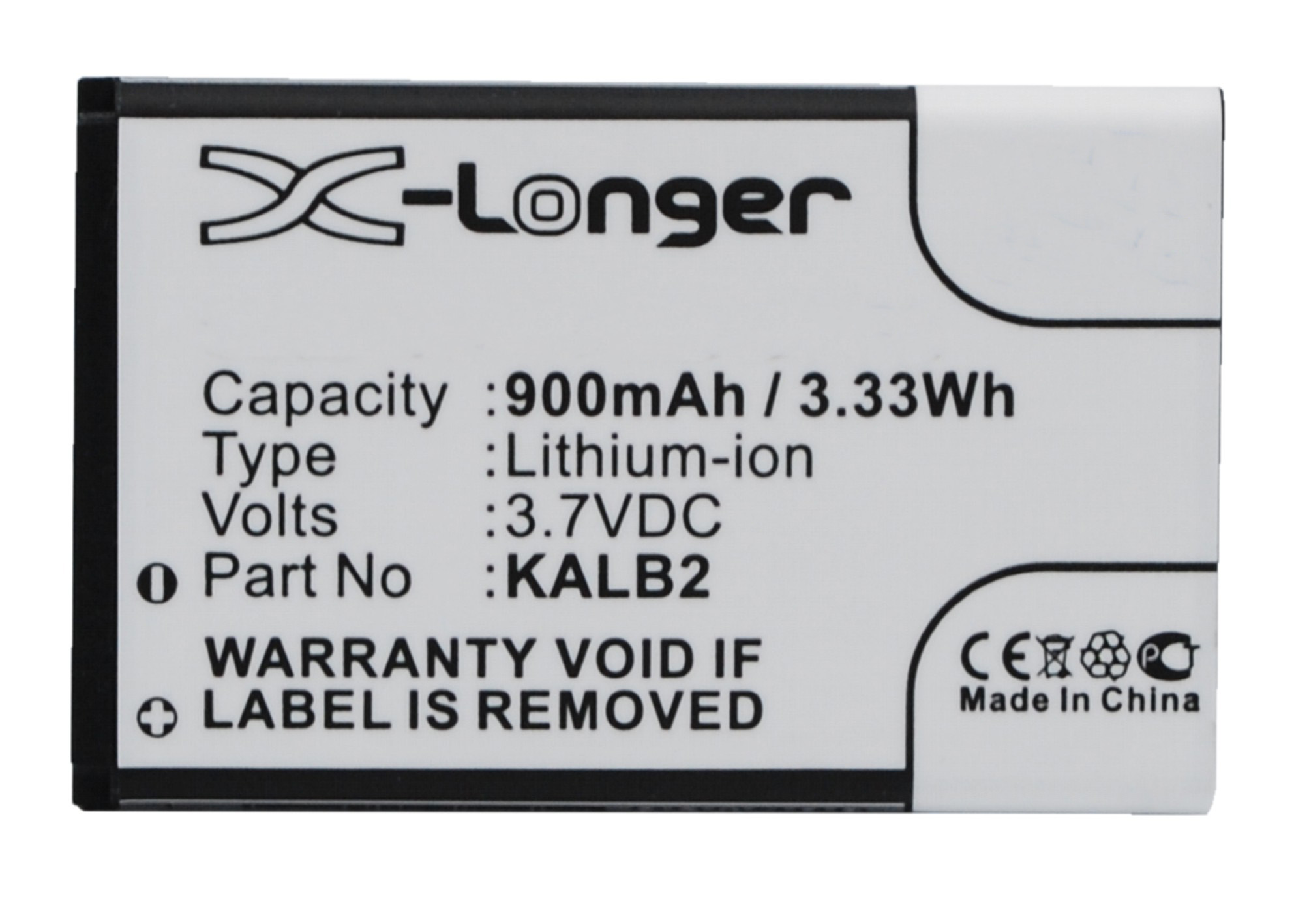 Synergy Digital Battery Compatible With KAZAM BL-40 Cellphone Battery - (Li-Ion, 3.7V, 900 mAh / 3.33Wh)