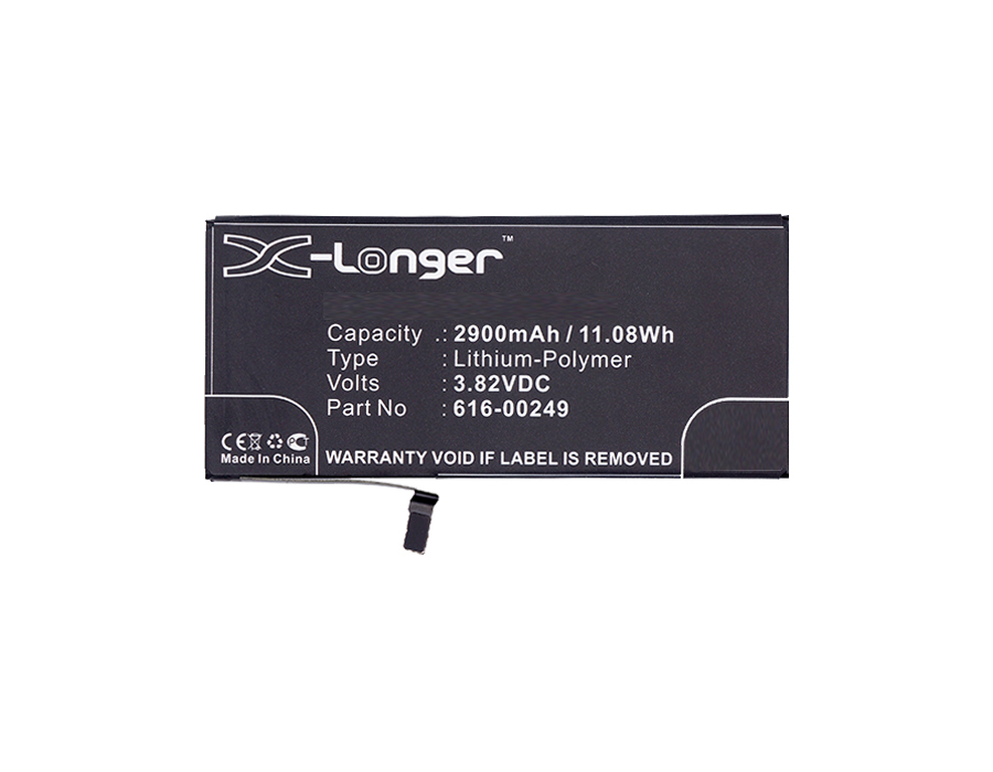 Synergy Digital Battery Compatible With Apple 616-00249 Cellphone Battery - (Li-Pol, 3.82V, 2900 mAh / 11.08Wh)