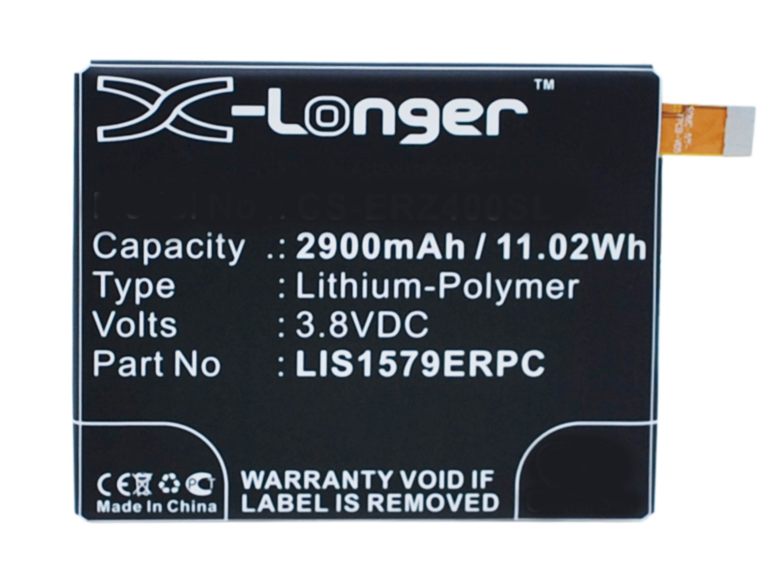 Synergy Digital Battery Compatible With Sony Ericsson AGPB015-A001 Cellphone Battery - (Li-Pol, 3.8V, 2900 mAh / 11.02Wh)