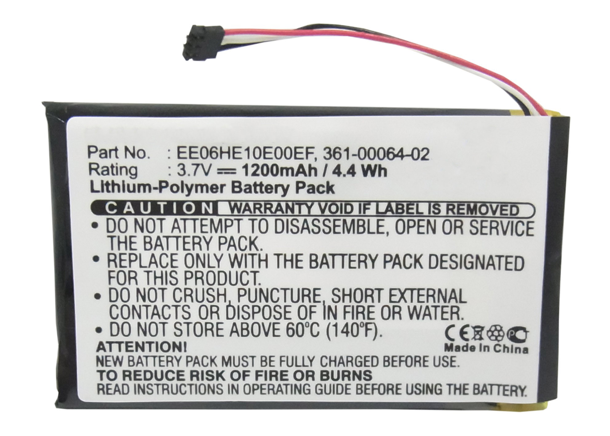 Synergy Digital Battery Compatible With Garmin 361-00046-02 GPS Battery - (Li-Pol, 3.7V, 1200 mAh)