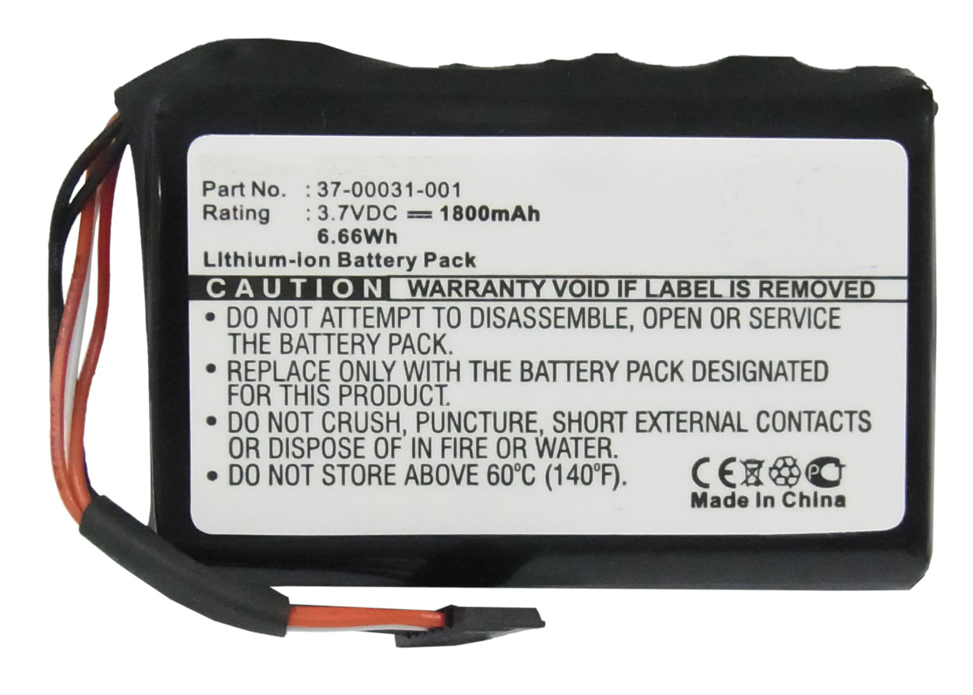 Synergy Digital GPS Battery, Compatible with Magellan 37-00031-001 GPS Battery (Li-ion, 3.7V, 1800mAh)