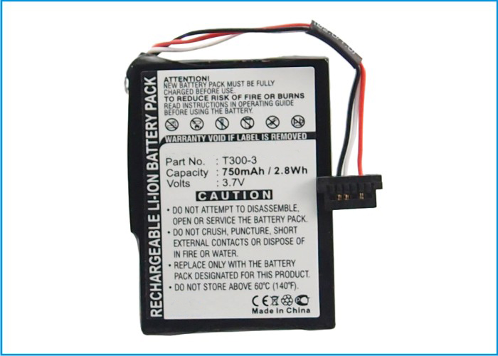 Synergy Digital Battery Compatible With Magellan T300-3 GPS Battery - (Li-Ion, 3.7V, 750 mAh)