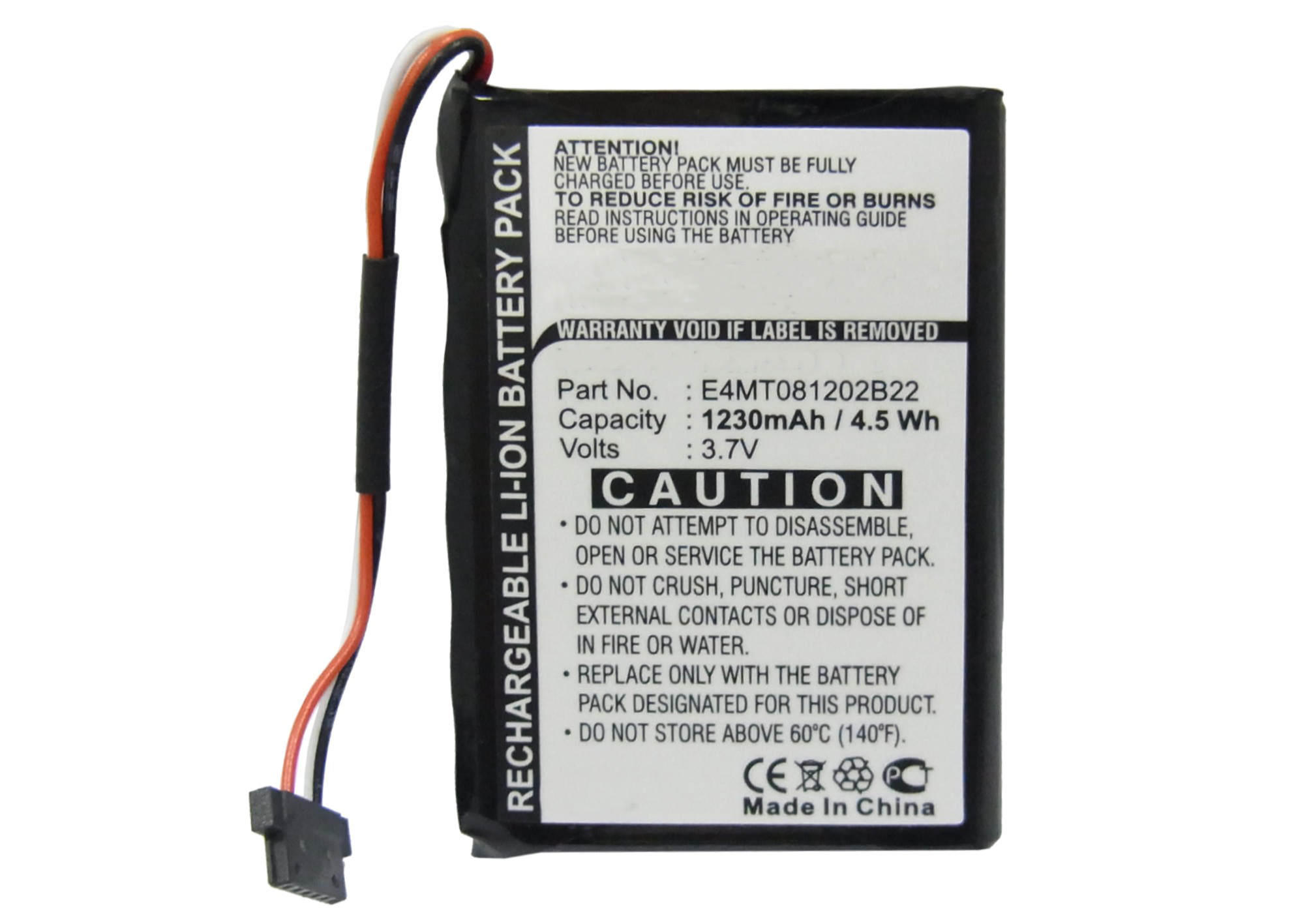 Synergy Digital Battery Compatible With Navigon 541380530002 GPS Battery - (Li-Pol, 3.7V, 1230 mAh)