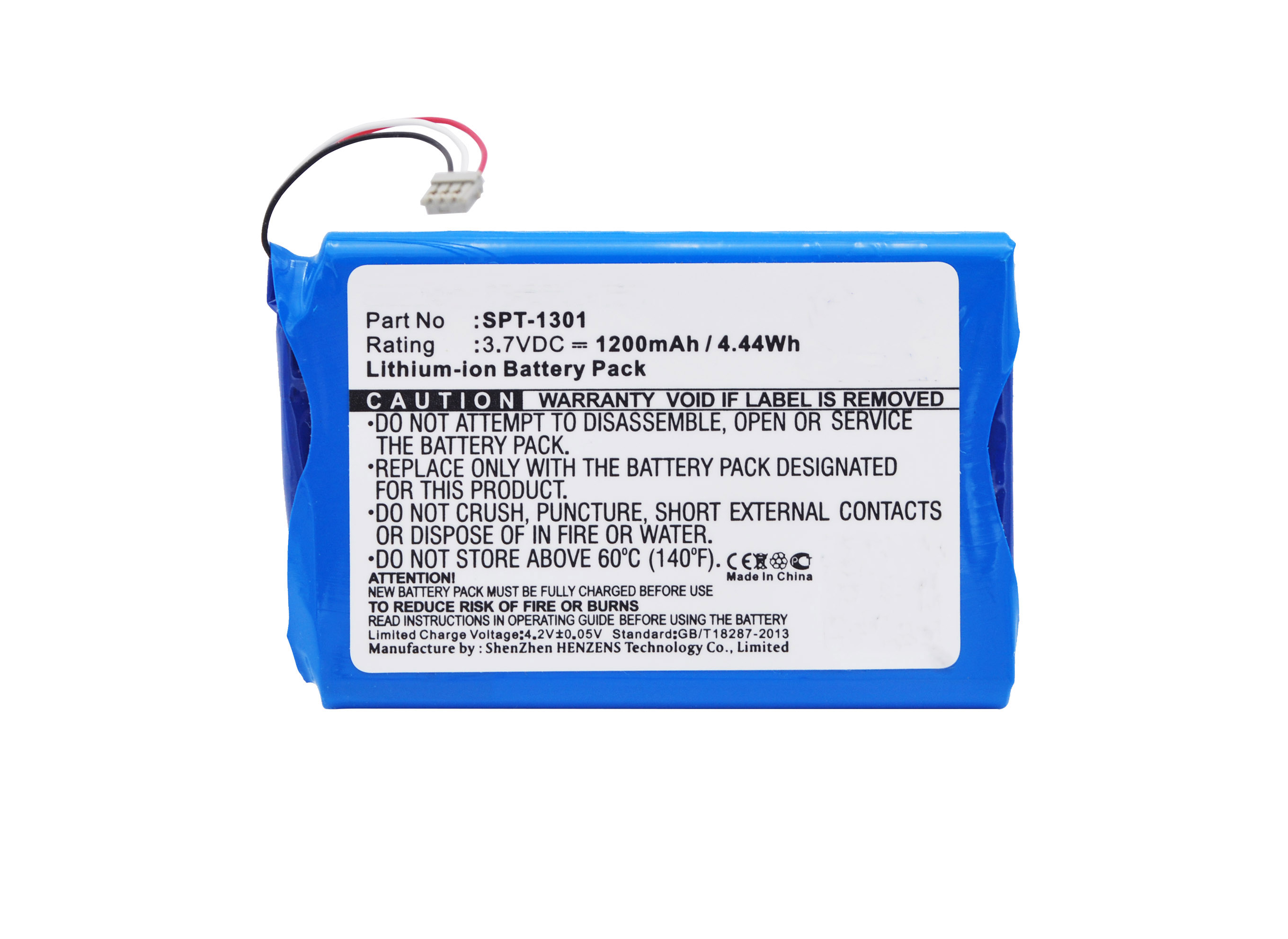 Synergy Digital Battery Compatible With SkyGolf SPT-1301 GPS Battery - (Li-Ion, 3.7V, 1200 mAh)