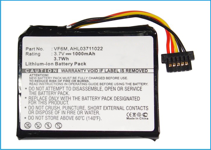 Synergy Digital GPS Battery, Compatible with TomTom AHL03711022 GPS Battery (Li-ion, 3.7V, 1000mAh)