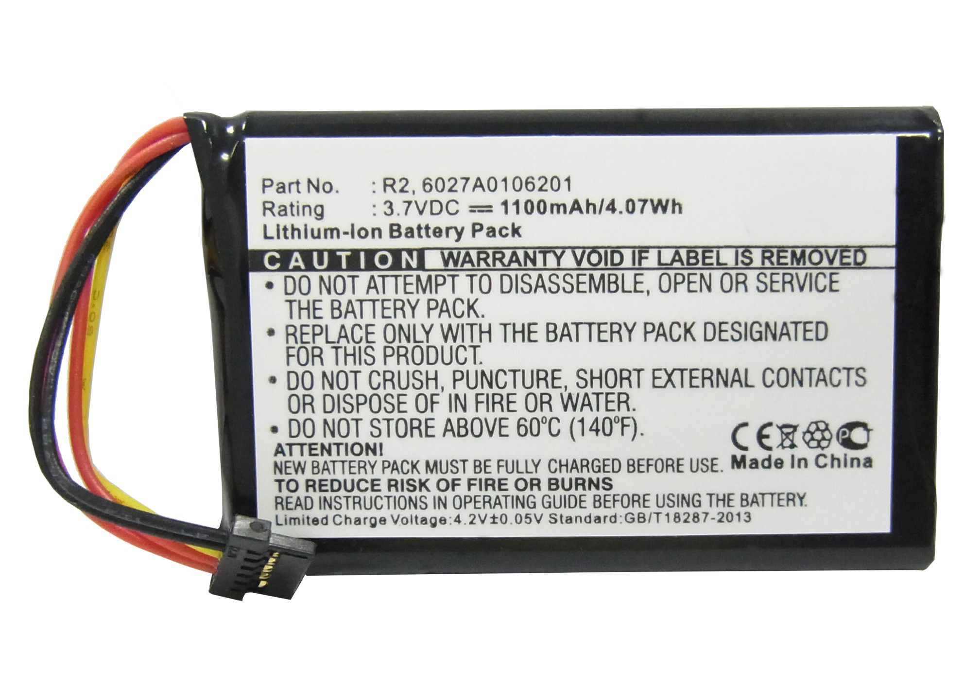 Synergy Digital GPS Battery, Compatible with TomTom 6027A0106201 GPS Battery (Li-ion, 3.7V, 1100mAh)