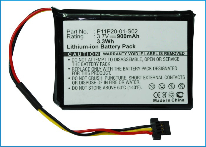 Synergy Digital Battery Compatible With TomTom P11P20-01-S02 GPS Battery - (Li-Ion, 3.7V, 900 mAh)