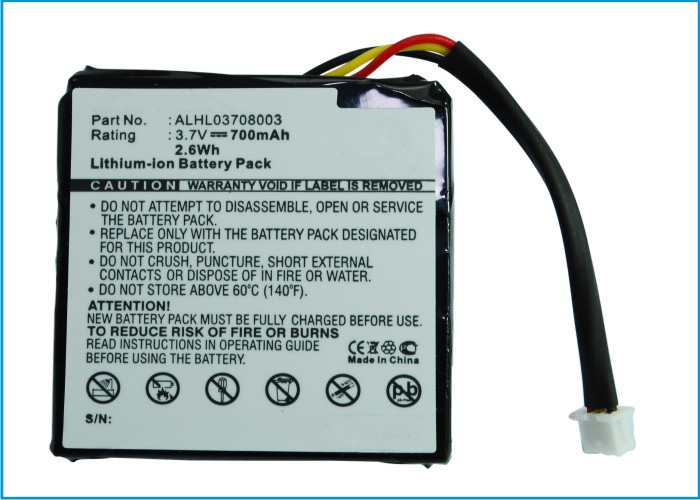 Synergy Digital Battery Compatible With TomTom ALHL03708003 GPS Battery - (Li-Ion, 3.7V, 700 mAh)