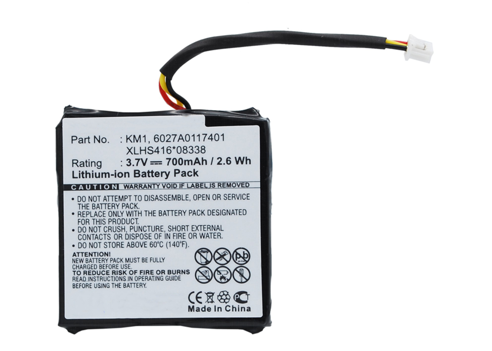Synergy Digital GPS Battery, Compatible with TomTom 6027A0117401 GPS Battery (Li-ion, 3.7V, 700mAh)