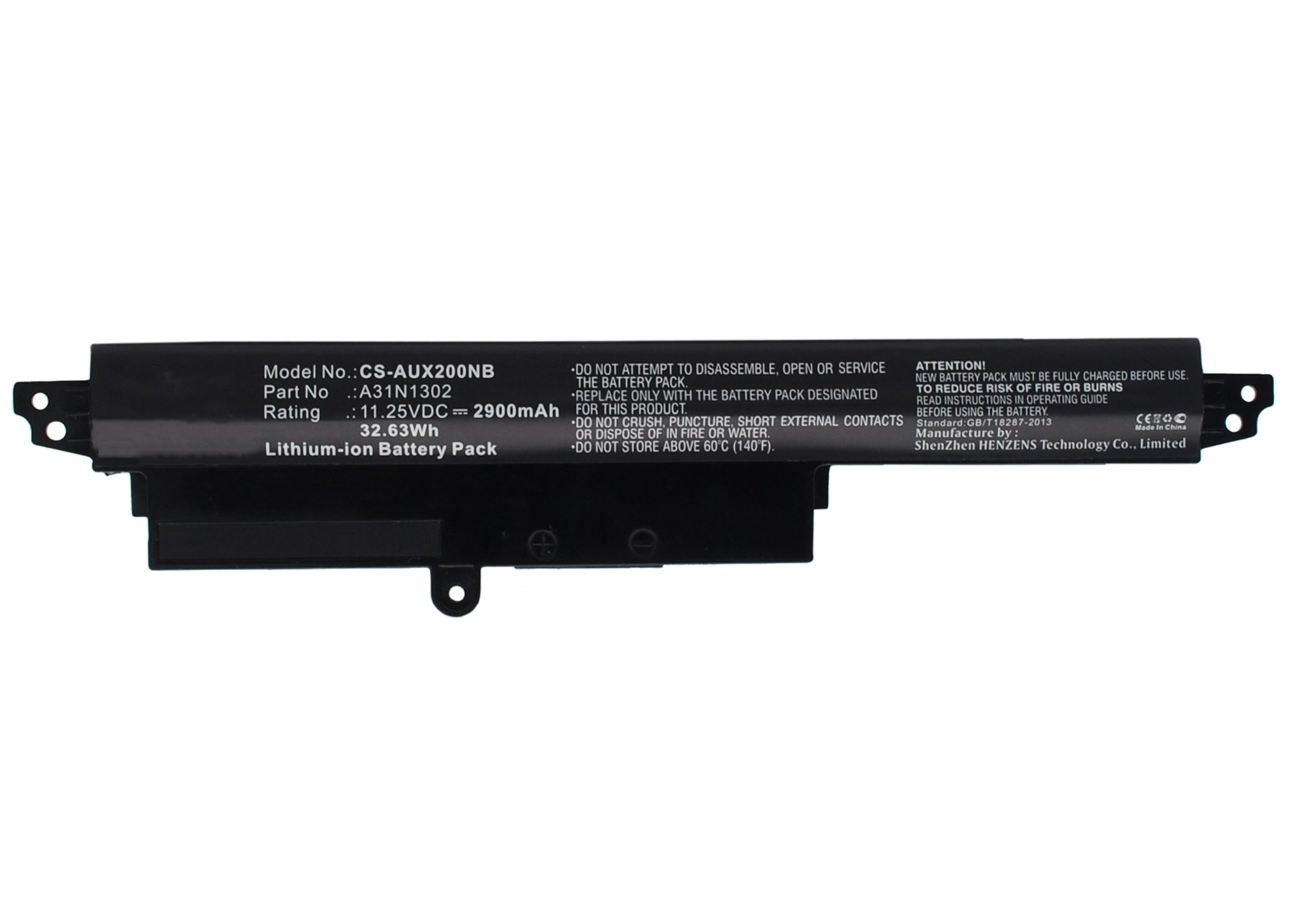 Synergy Digital Battery Compatible With Asus 0B110-00240100E Laptop Battery - (Li-Ion, 11.25V, 2900 mAh)