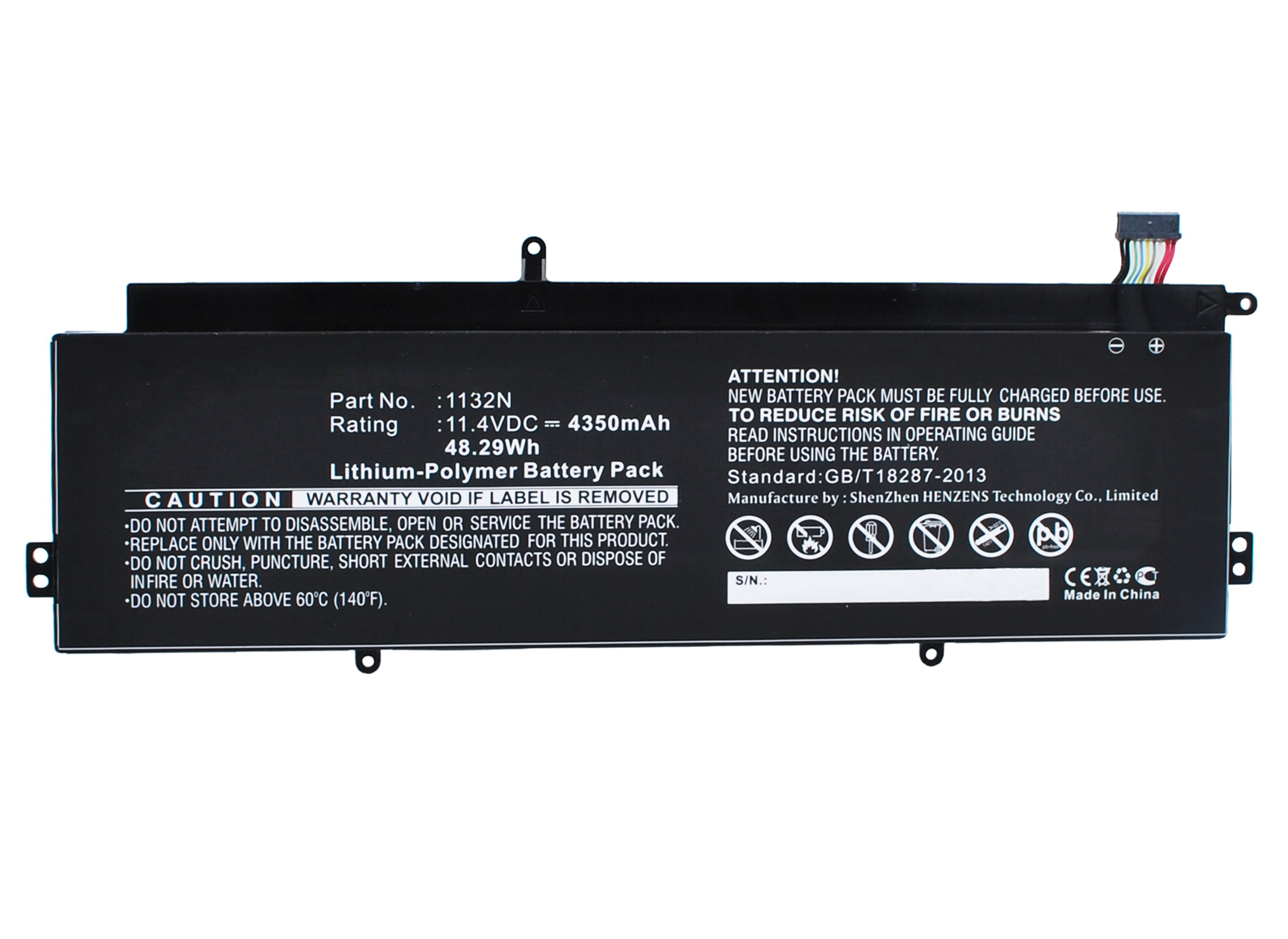 Synergy Digital Battery Compatible With DELL 01132N Laptop Battery - (Li-Pol, 11.4V, 4350 mAh)