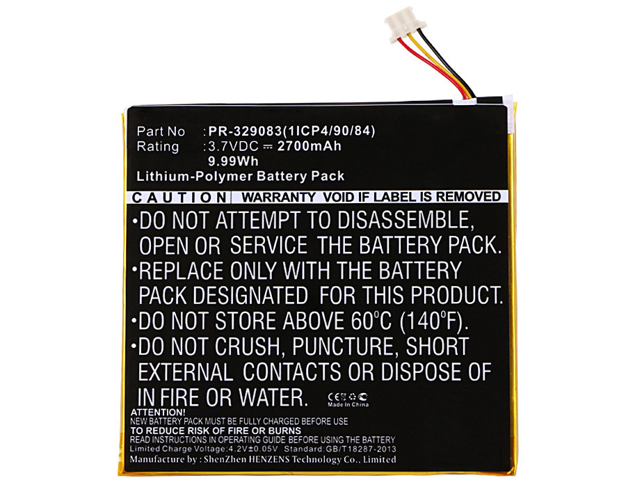 Synergy Digital Battery Compatible With Acer KT.0010H.003 Tablet Battery - (Li-Pol, 3.7V, 2700 mAh)