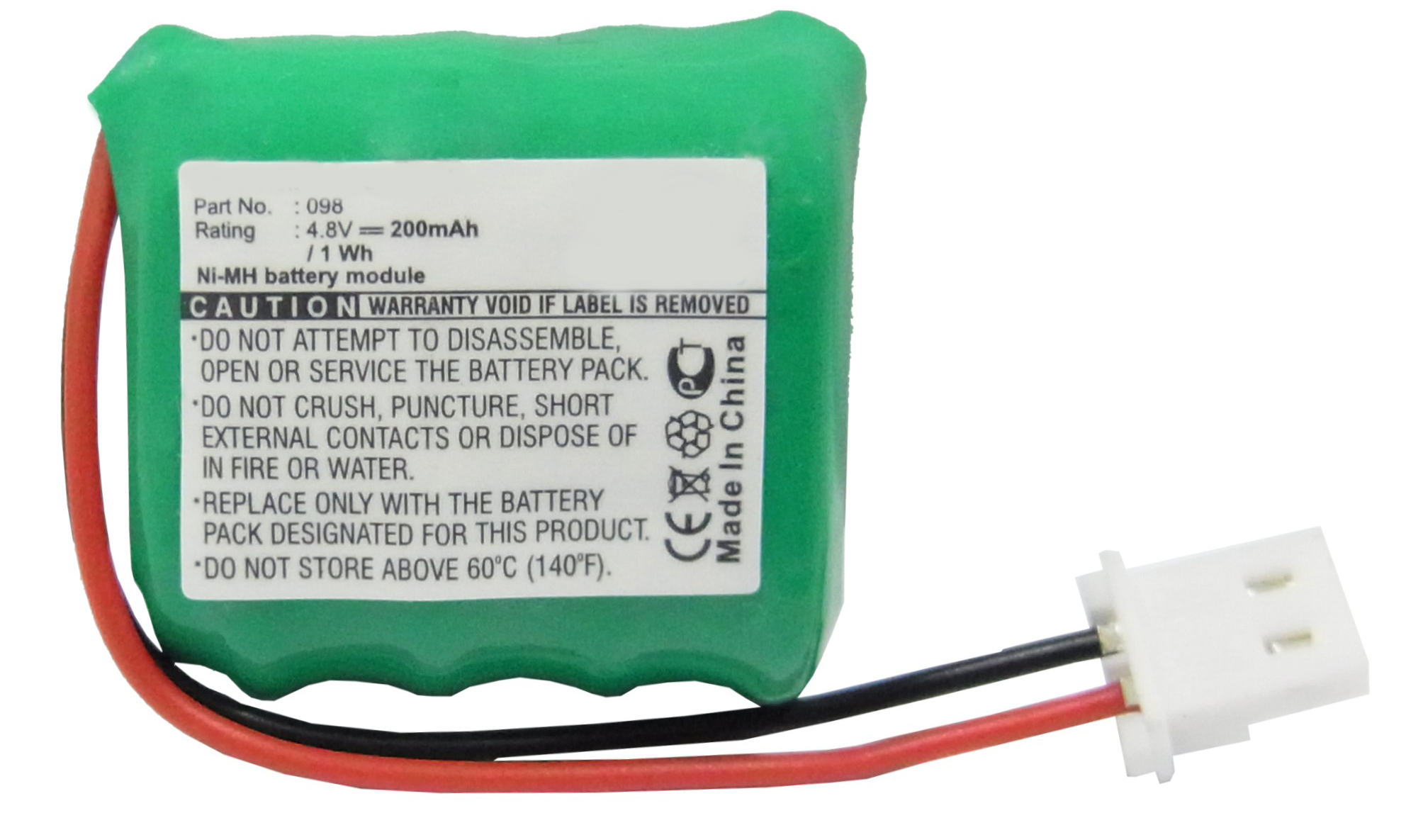 Synergy Digital Barcode Scanner Battery, Compatible with PSC 098 Barcode Scanner Battery (Ni-MH, 4.8V, 200mAh)