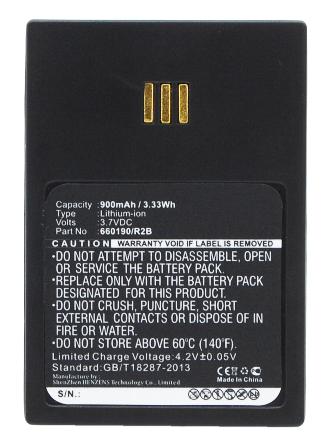 Synergy Digital Cordless Phone Battery, Compatible with Ascom 660190/R2B Cordless Phone Battery (Li-ion, 3.7V, 900mAh)