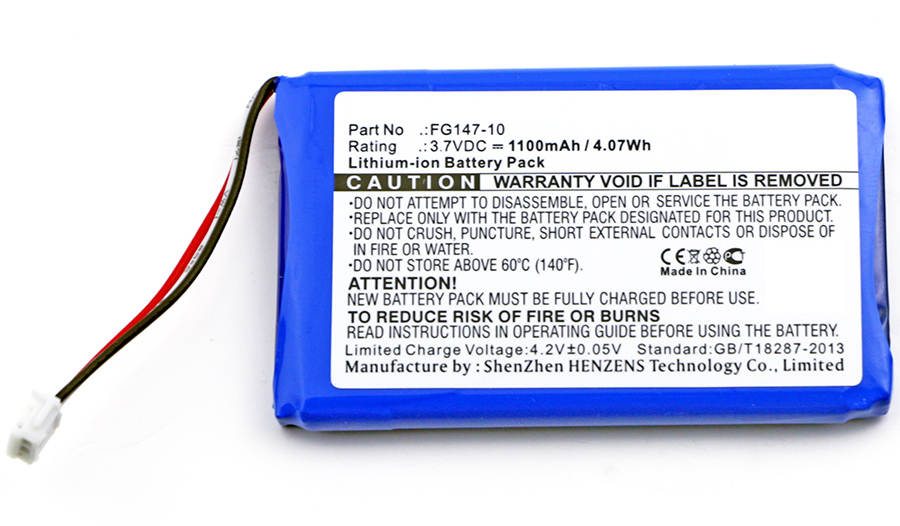 Synergy Digital Battery Compatible With AMX 54-0148-SA Replacement Battery - (Li-Ion, 3.7V, 1100 mAh)