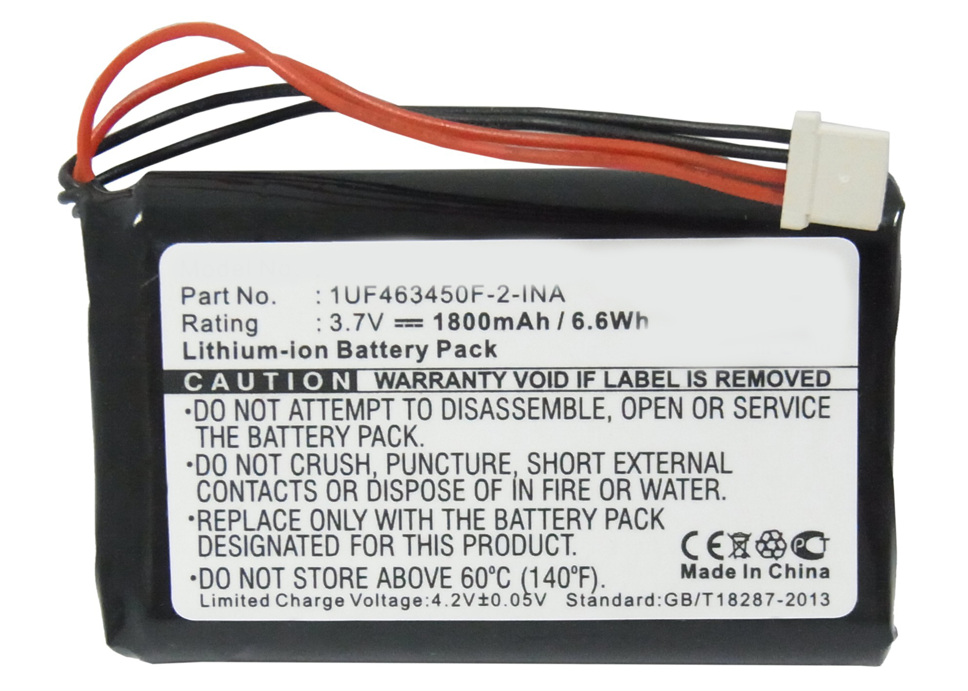 Synergy Digital PDA Battery, Compatible with Palm 1UF463450F-2-INA PDA Battery (Li-ion, 3.7V, 1800mAh)