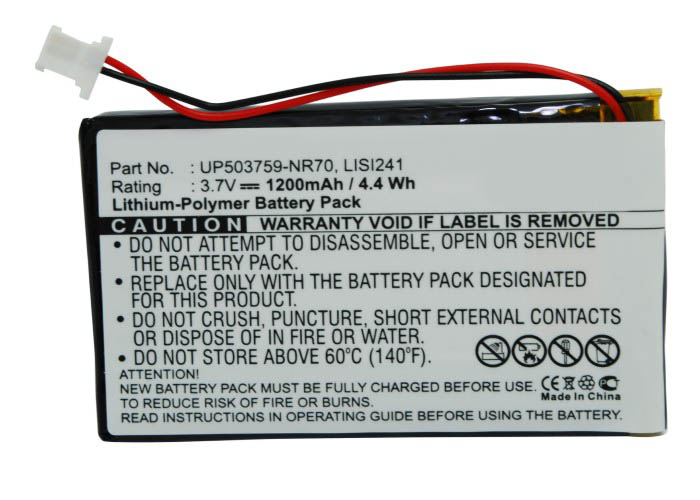 Synergy Digital PDA Battery, Compatible with Sony LISI241 PDA Battery (Li-Pol, 3.7V, 1200mAh)