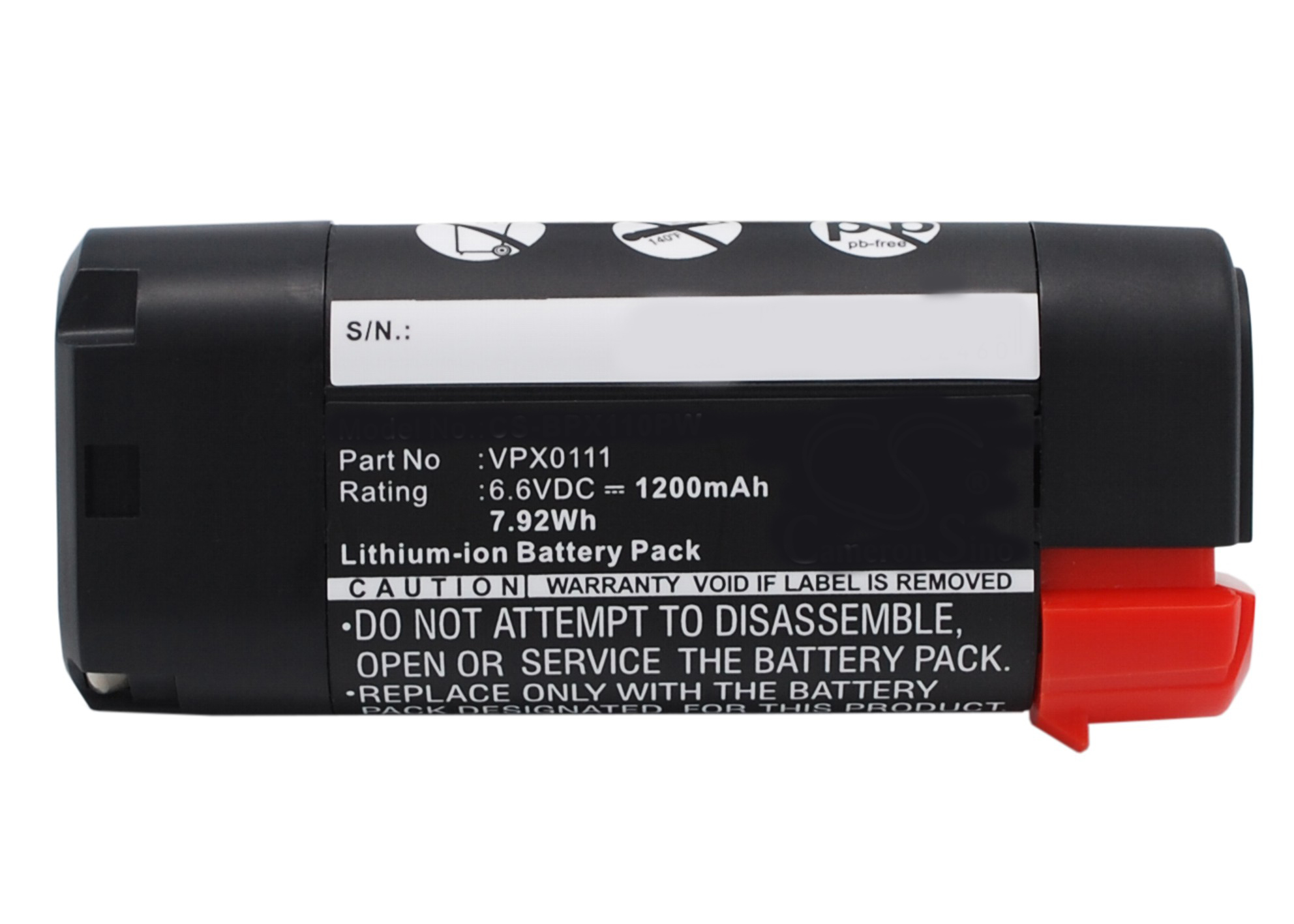 Synergy Digital Battery Compatible With Black & Decker VPX0111 Power Tool Battery - (Li-Ion, 6.6V, 1200 mAh)