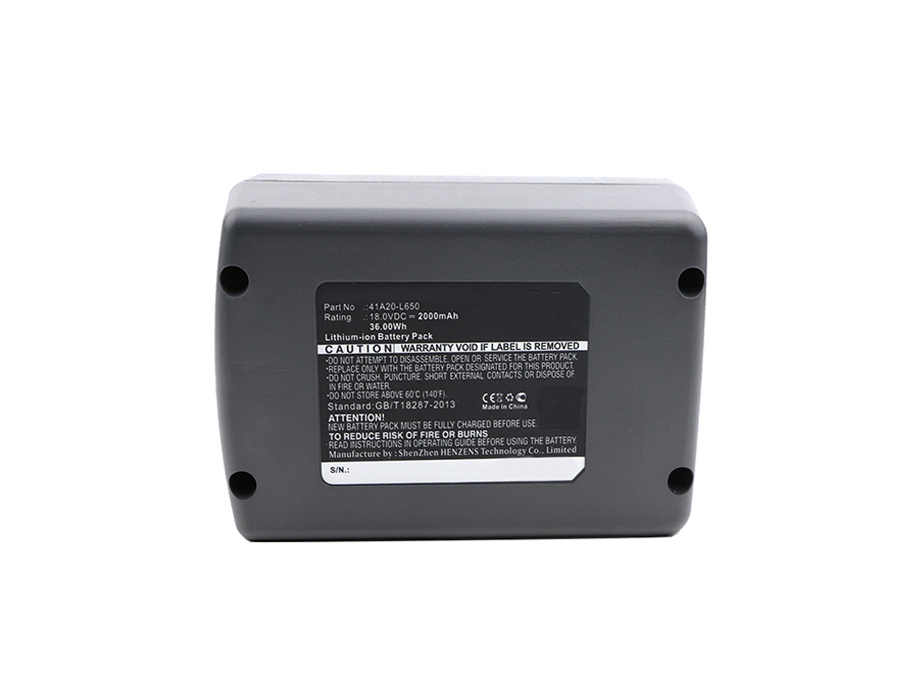 Synergy Digital Battery Compatible With Wolf Garten 41A20-L650 Power Tool Battery - (Li-Ion, 18V, 2000 mAh)
