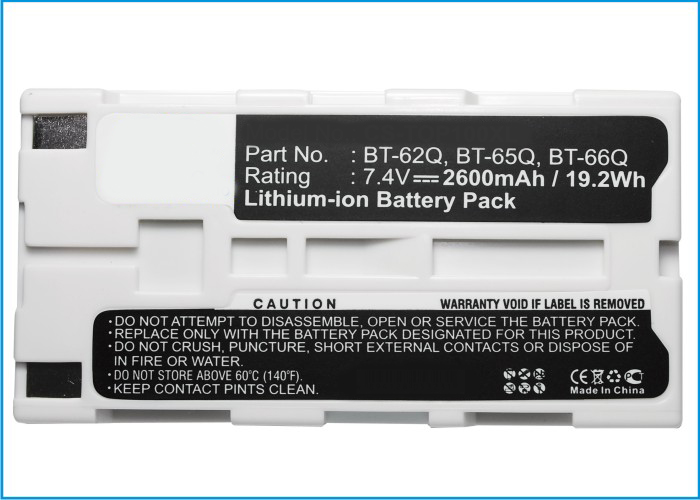 Synergy Digital Battery Compatible With Hioki BT-30 Survey Battery - (Li-Ion, 7.4V, 2600 mAh)