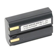 EN-EL1 Lithium-Ion Battery (7.4v, 800mAh) - Replacement for the Nikon EN-EL1 & Minolta NP-800 Battery