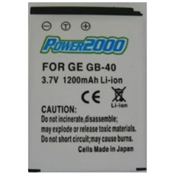 ACD-284 Lithium Ion Battery (3.6v 1200mAh) - Replacement GB-40 Battery for GE E850 Digital Camera