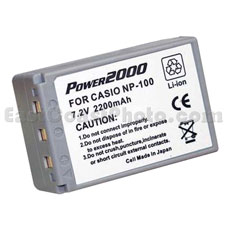 NP-100 Rechargeable Lithium-Ion Replacement Battery Pack (2200mAh) for Casio EX-F1  Digital Camera