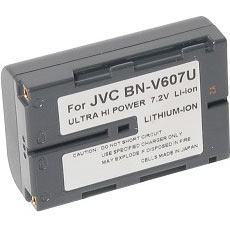 BN-V607 Lithium-Ion Battery Pack (7.2v, 850mAh) - replacement for JVC BN-V607 Camcorder Battery