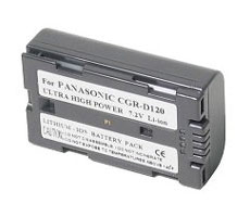Power-2000 CGR-D08 Lithium-Ion Battery Pack (7.2v, 1200mAh) - Replacement for Panasonic CGR-D08 Camcorder Battery