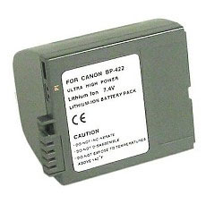 BP-422 Lithium-Ion Battery Pack (7.4v 3000mAh) - replacement for Canon BP-422 Camcorder Battery