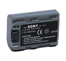 Power-2000 NP-FP50 P-Series, Lithium-Ion Battery Pack (7.2v) - replacement for Sony NP-FP50 Camcorder Battery