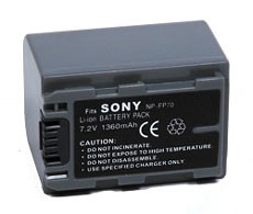 Power-2000 NP-FP70 P-Series, Lithium-Ion Battery Pack (7.2v) - replacement for Sony NP-FP70 Camcorder Battery