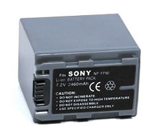 Power-2000 NP-FP90 P-Series, Lithium-Ion Battery Pack (7.2v) - replacement for Sony NP-FP90 Camcorder Battery