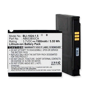 BLI-1024-1.5 Li-Ion Battery - Rechargeable Ultra High Capacity (Li-Ion 3.7V 1500mAh) - Replacement For Samsung SPH-M900 Cellphone Battery