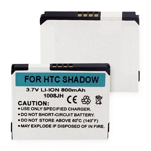 BLI-1103-.8 Li-Ion Battery - Rechargeable Ultra High Capacity (Li-Ion 3.7V 800mAh) - Replacement For HTC SHADOW Cellphone Battery