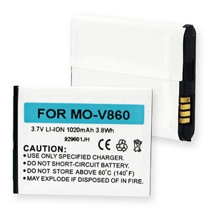 BLI-1113-1 Li-Ion Battery - Rechargeable Ultra High Capacity (Li-Ion 3.7V 1020mAh) - Replacement For Motorola V860/i856 Cellphone Battery