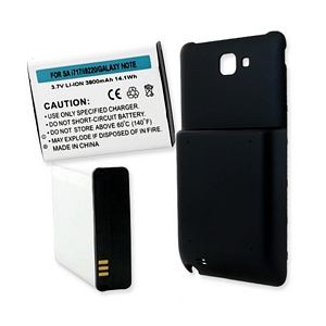 BLI-1256-3.8B LI-ION Battery - Rechargeable Ultra High Capacity (LI-ION 3.7V 3800mAh) - Replacement For Samsung SGH-I717 Extended with blue cover Cellphone Battery