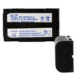 BLI-166 Li-Ion Battery - Rechargeable Ultra High Capacity (Li-Ion 7.2V 2200mAh) - Replacement For RCA VM-BPL13 Camcorder Battery