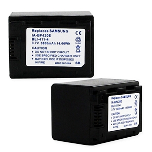 BLI-411-4 Li-Ion Battery - Rechargeable Ultra High Capacity (Li-Ion 3.7V 3800mAh) - Replacement For Samsung BP-420E Digital Camera Battery
