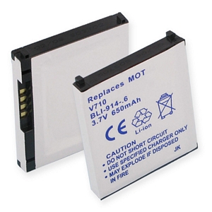 BLI-914-.6 Li-Ion Battery - Rechargeable Ultra High Capacity (Li-Ion 3.7V 600mAh) - Replacement For Motorola V710 Cellphone Battery