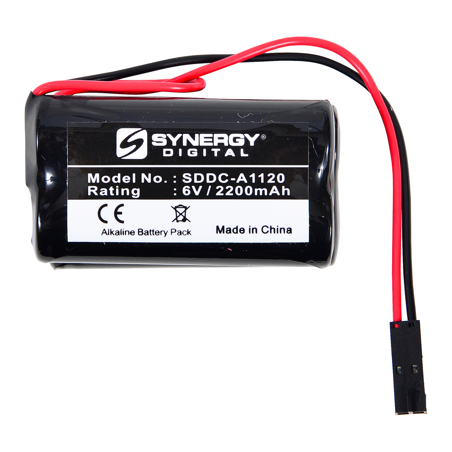 DL-6 Ultra High Capacity (Alkaline, 6V, 2200 mAh) Battery - Replacement for Interstate - DRY1795, Saflok - 6800121, Saft - 720553000, Winfield - 6800-12-1 Batteries