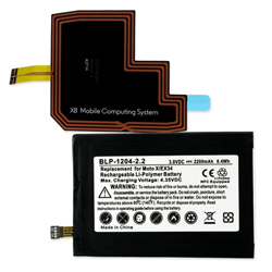 BLP-1204-2.2 Li-Pol Internal Battery - Equipped With NFC - Rechargable Ultra High Capacity (Li-Pol 3.8V 2200 mAh) - Replacement For Motorola EX34 Cellphone Battery - Installtion Tools Included