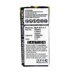 RLP-017-1.7 Li-Pol 3.7V (1700 mAh) Battery - Replacement For Philips 530065 and C29943 Remote Control Battery
