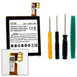 TLP-005 Li-Pol Battery - Rechargable Ultra High Capacity (Li-Pol 3.7V 890 mAh) - Replacement For MC-265360 Tablet Battery - Installation Tools Included