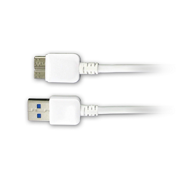 Micro USB 3.0 Sync Charge Data Cable- 3ft White