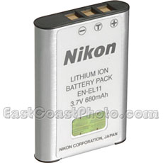 Nikon EN-EL11 Rechargeable Lithium Ion Battery (3.7v 680mAh)