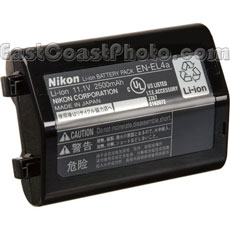 Nikon EN-EL4a Lithium Ion Rechargeable Battery (11.1v 2500 mAh)